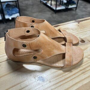 Bed Stu Women's Soto Leather Sandals Flat Rustic Tan Size 9